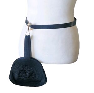 Vintage Art Nouveau Style Corde Purse, Attachable To Belt, Party, Unique